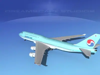 Boeing 747-8I Korean Air 3D model