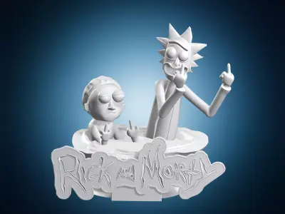 Rick and Morty Portal Display Miniature 3D print model