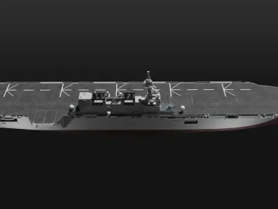 JMSDF Izumo class helicopter carrier model 3D model