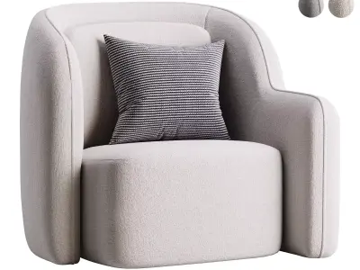 Chair Barrier Right 3D model