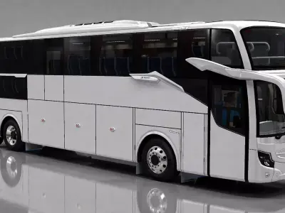 Patriot El Grande Bus 3D Model Low-poly 3D model