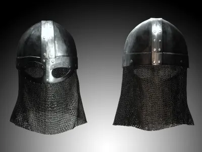 Slavic Helmet - 10th Century Low-poly 3D model