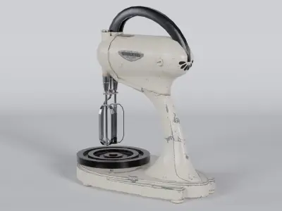 Old Mixer Low-poly 3D model