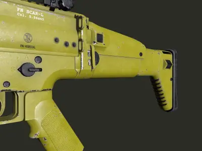 FN Scar L PBR Free low-poly 3D model