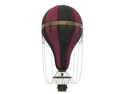 Steampunk Hot Air Balloon 3D model