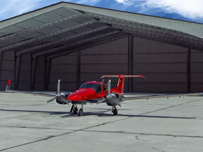 Diamond Aircraft DA42 3D model