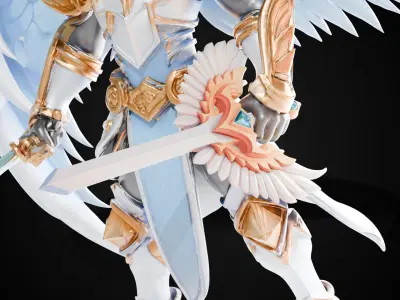 Stylized Sword - Paladin Sword Sacred Vow - Game Ready 3D model