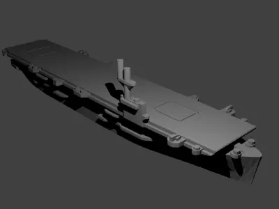 US Bogue Class Aircraft Carrier Free 3D print model