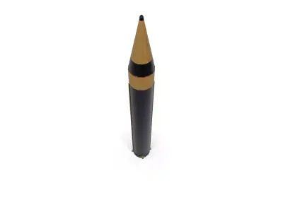 Khorramshahr-4 Ballistic Missile Low-poly 3D model