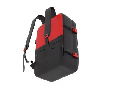 Backpack bag baggage Low-poly 3D model