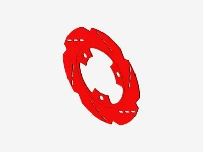 Apache rtr disc brake front Free 3D model