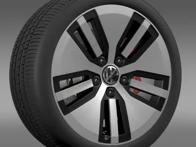 Volkswagen E Golf wheel 3D model