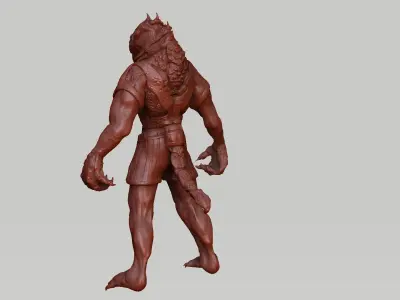 Alien Sculpture 3D-Modell 3D model