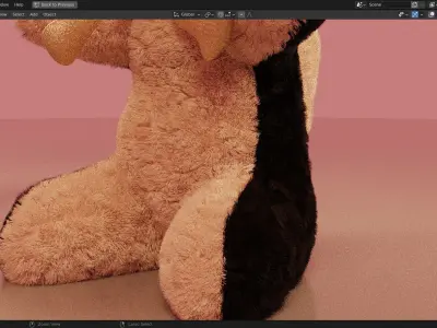 Skunk Furry 3d Model 3D model