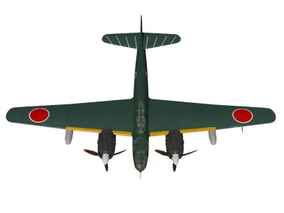 kugisho P1Y1 ginga  Frances 3D model