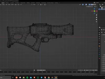 Sci-Fi Rocket Launcher 02 Low Poly Game Ready Asset Low-poly 3D model