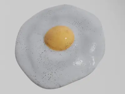 EGGS FRIED 3D model