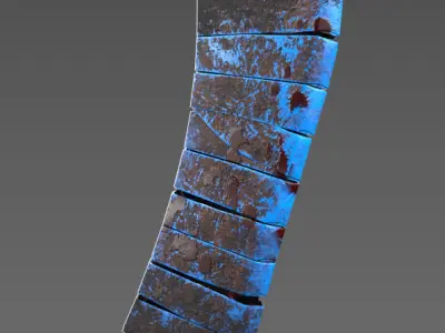 Maniac knife Low-poly 3D model
