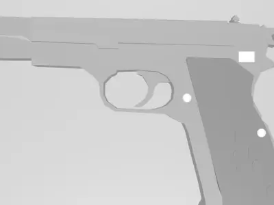 Gun Mac Low-poly 3D model