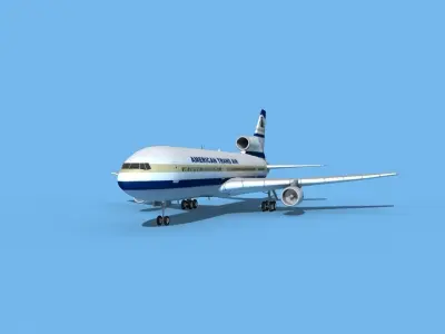 Lockheed L-1011 American Trans Air 1 3D model