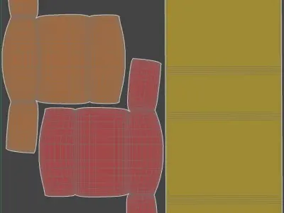 SMD Capacitor with 2K PBR textures 3D model