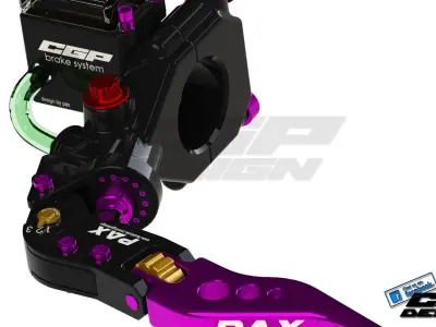 PINKI left brake leverdesigned by paX Free 3D model