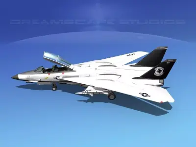 Grumman F-14D Tomcat T14a VF14 3D model