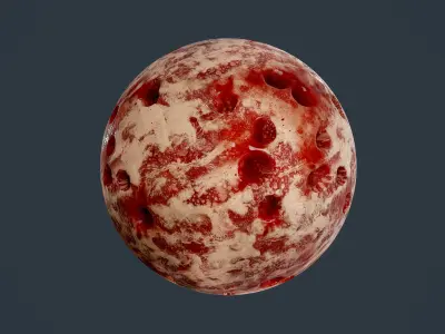 23 Cut Skin Bullet Hole Seamless PBR Textures Texture