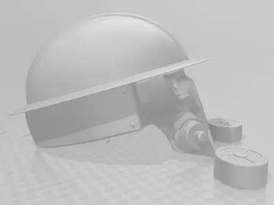 GAS MASK HELMET 3D print model