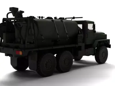 1982 Am General M939 2 Rigged US Military Truck  3D model