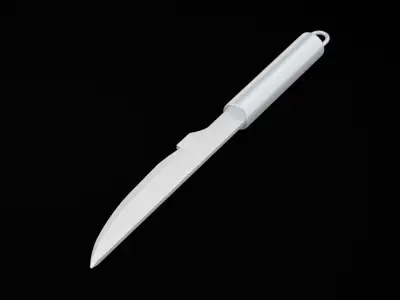 Barbecue Knife Low-poly 3D model