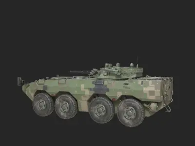 4 coatings of PLA Army ZBL09 ZBL-09 Infantry Fighting Vehicle Low-poly 3D model