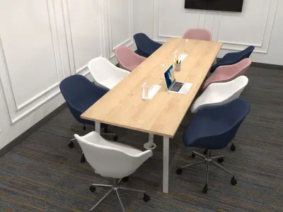 Office Meeting Room Low-poly 3D model