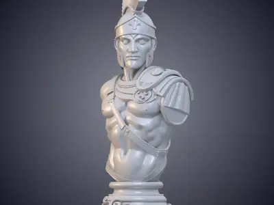Roman Centurion Armor Historical Soldier Sculpture PM-1026 3D print model