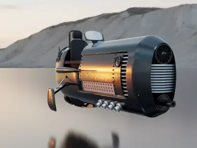 Sci fi vehicle 3D model