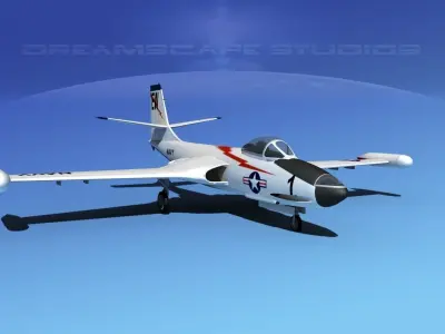 McDonnell F2H2 Banshee V10 3D model