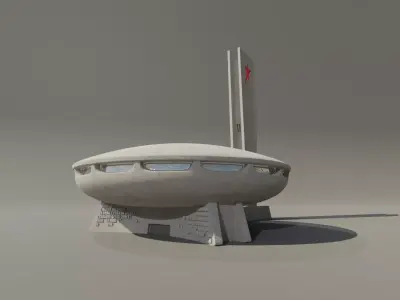 Buzludzha Monument 3D model