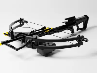 Crossbow toy Low-poly 3D model