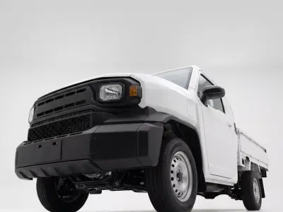 Toyota Hilux Champ Flatbed Pickup Truck Low-poly 3D model