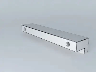 128 mm aluminum handle Free 3D model