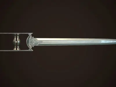 Assassin Blade 05 Low-poly 3D model