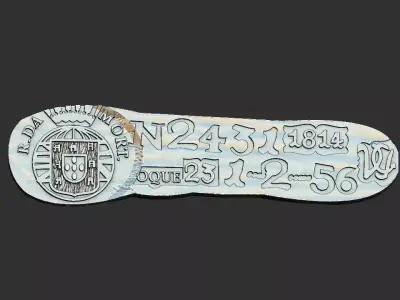 Barra de Vila Rica - Old coin 3D print model