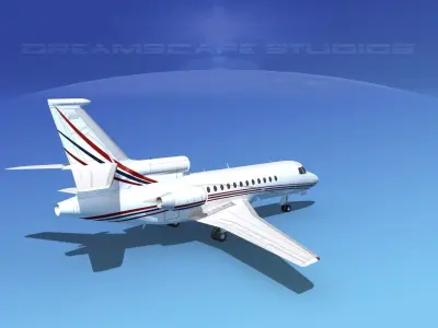 Dassault Falcon 900 V11 3D model