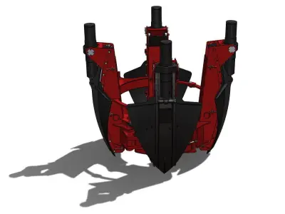 Machine for transplanting trees 3D model