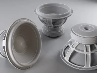 massive loudspeaker 5000w Ground Zero GZPW 18SPL 3D model