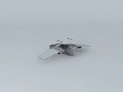 Concept Space Jet Free 3D model