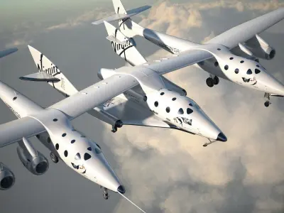 Virgin Galactic Shuttle 3D model