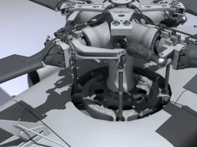 UH 60 Blackhawk Navy Helicopter 3D model