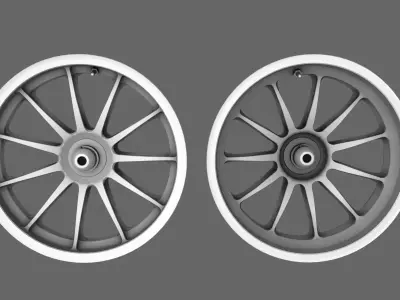 3D Race Rim Standard Low-poly 3D model