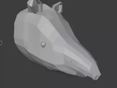Tapir horse head Free 3D print model